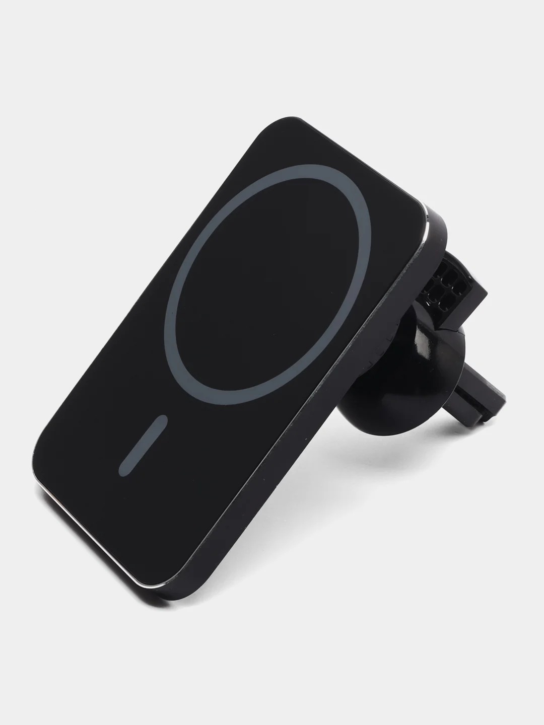 Черный magsafe (магнитный) держатель для iPhone в машину, беспроводная зарядка 15W