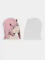 Белый наклейки , стикеры, Стикерпак 02 аниме Милый во Франксе, 60 шт  "Darling in the Franxx"