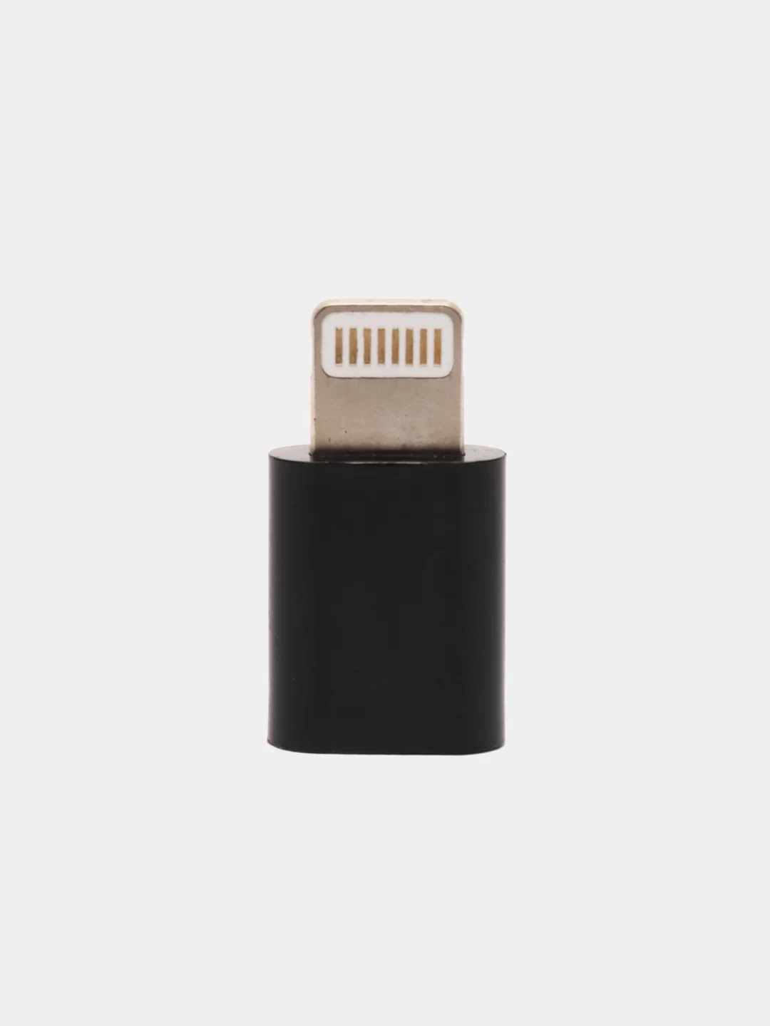 Черный переходник для iPhone, Микро USB на Lighting для устройсв Apple iPhone iPad AirPods