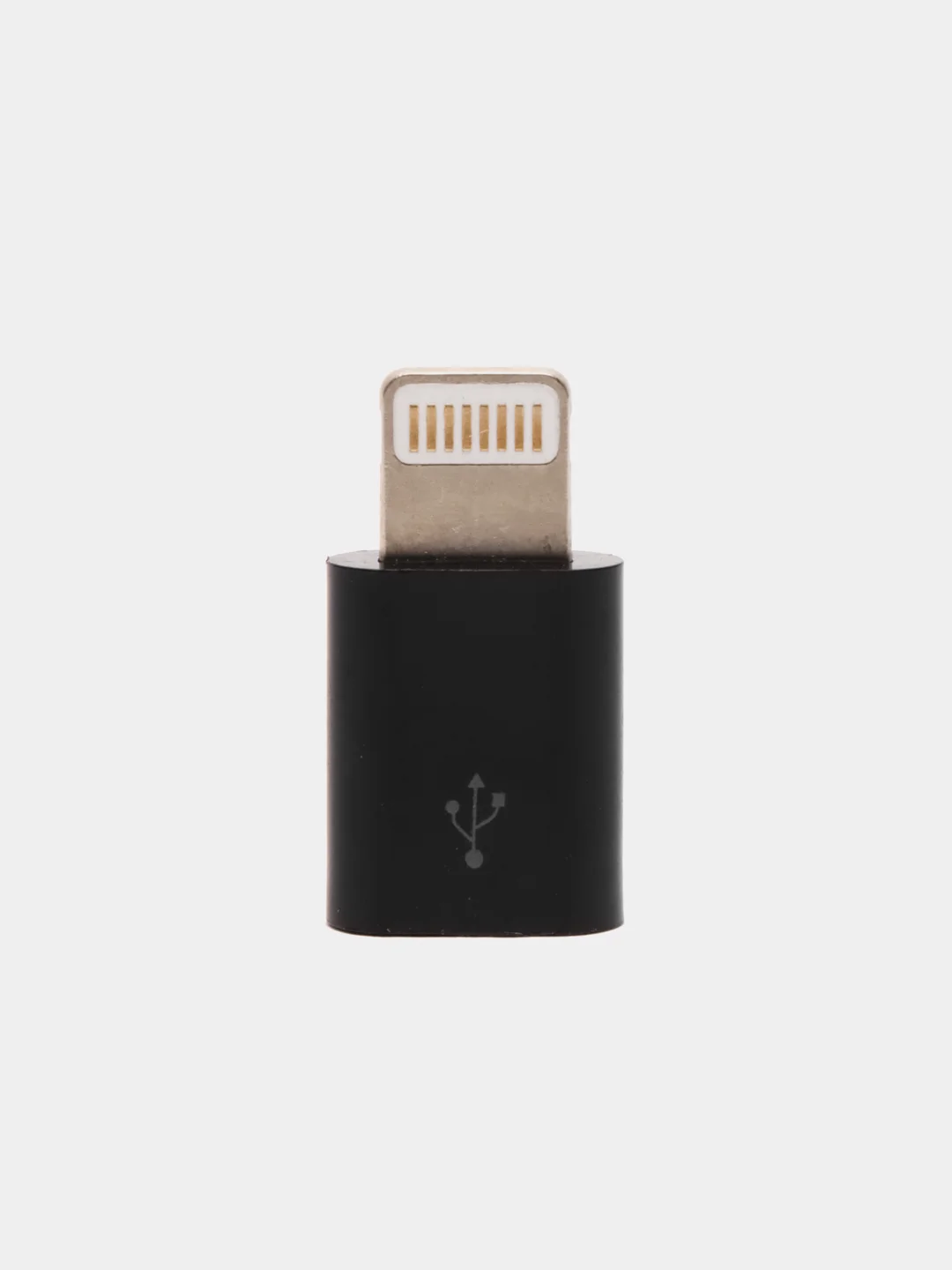 Черный переходник для iPhone, Микро USB на Lighting для устройсв Apple iPhone iPad AirPods