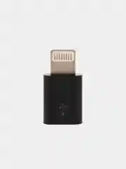 Черный переходник для iPhone, Микро USB на Lighting для устройсв Apple iPhone iPad AirPods