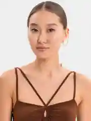 Золотой серьга кафф "Цепь"