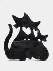 Серый брошь Кошки