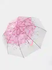 Розовый зонт-трость, купол