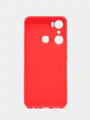 Красный чехол для Infinix Hot 20i, Инфиникс Хот 20Ай, силиконовый, матовый