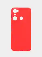 Красный чехол для Infinix Hot 20i, Инфиникс Хот 20Ай, силиконовый, матовый
