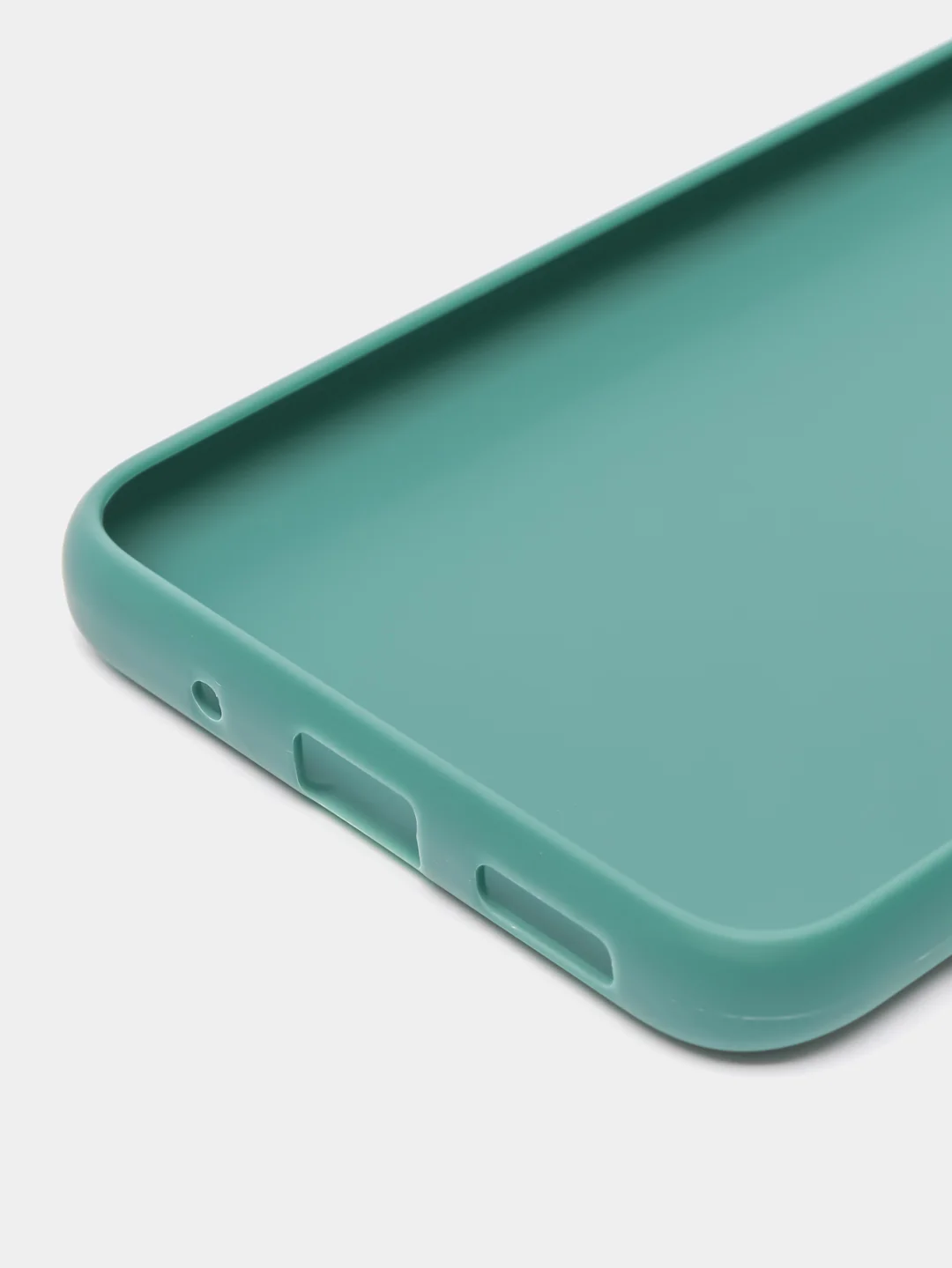 Тёмно-зелёный чехол для Xiaomi Redmi 12C (Сяоми Редми 12С), силиконовый, матовый
