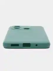 Тёмно-зелёный чехол для Xiaomi Redmi 12C (Сяоми Редми 12С), силиконовый, матовый