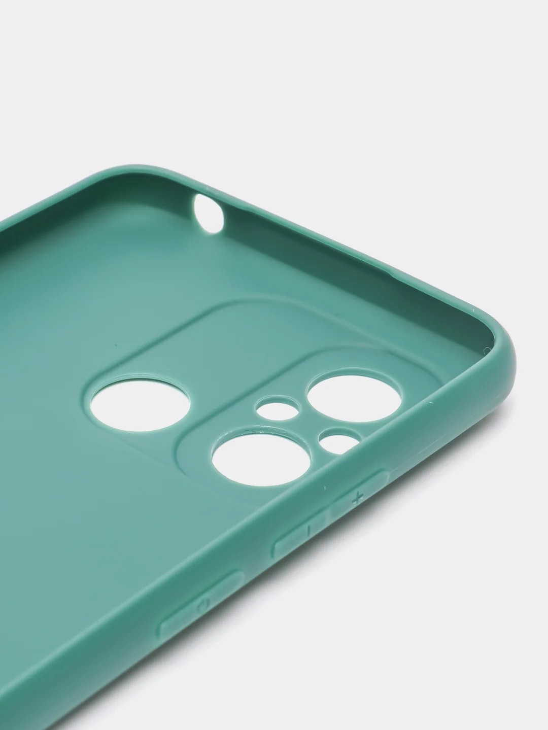 Тёмно-зелёный чехол для Xiaomi Redmi 12C (Сяоми Редми 12С), силиконовый, матовый
