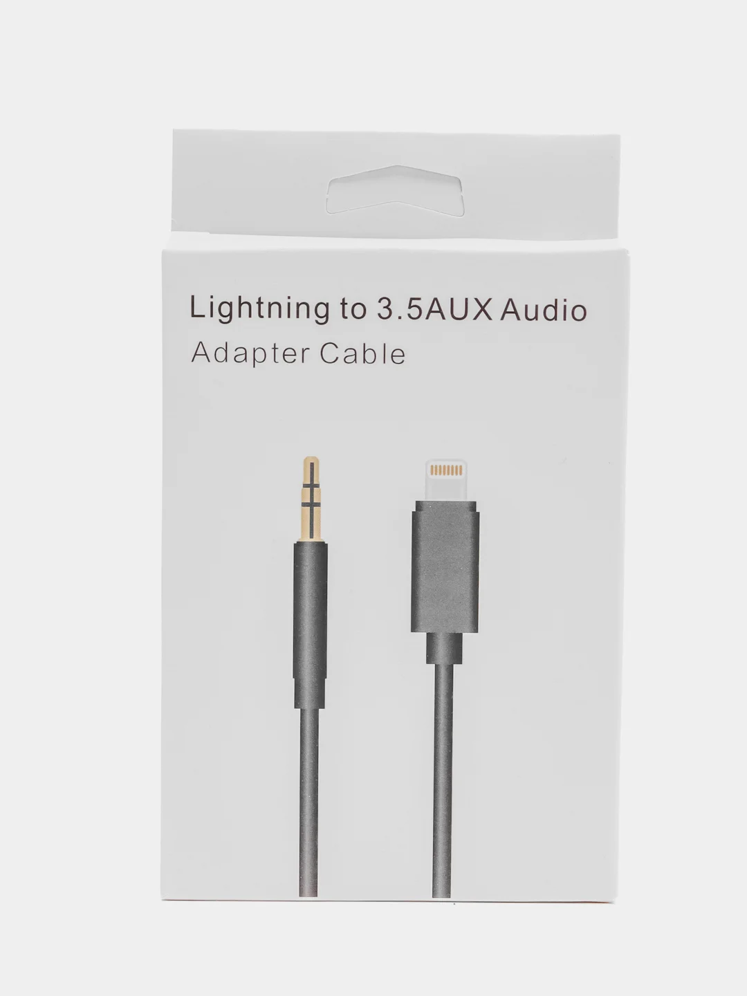 Белый кабель AUX - Lightning для iPhone 1 м, Высокое Качество Звука, Совместимость с Apple