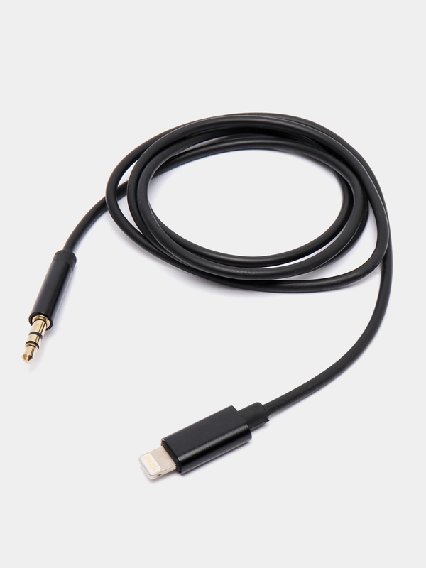 Кабель AUX - Lightning для iPhone 1 м, Высокое Качество Звука, Совместимость с Apple