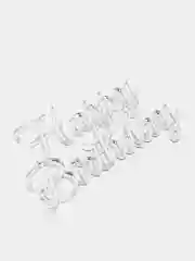 Золотой топпер #Т49 "Happy Birthday", из акрила для украшения торта