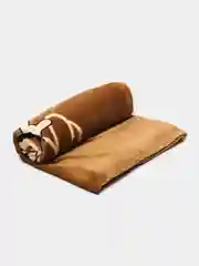 Коричневый плед детский