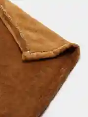 Коричневый плед детский