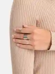 Серебряный набор колец