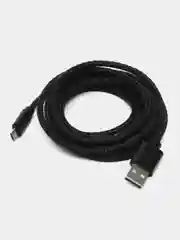 Черный плетёный зарядный кабель Micro-USB, Lightning, зарядка на Андроид, Айфон, 1 м, 2 м
