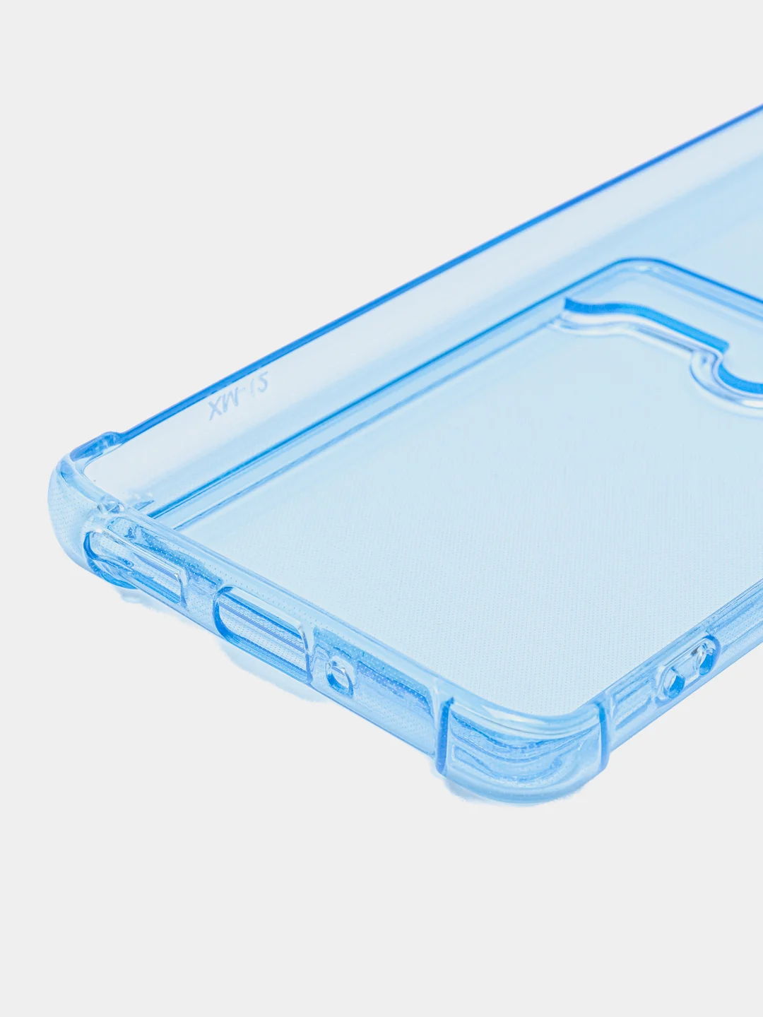 Синий меланж силиконовый чехол Xiaomi 12/12X/12S (Сяоми 12/12Х/12С), прозрачный