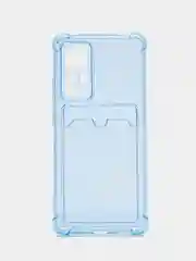 Синий меланж силиконовый чехол Xiaomi 12/12X/12S (Сяоми 12/12Х/12С), прозрачный
