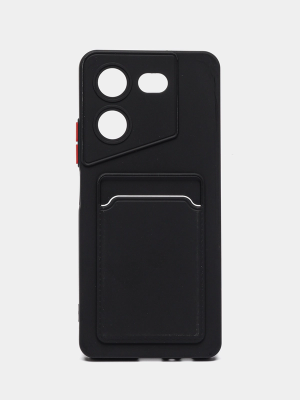 Силиконовый чехол для Tecno Pova 5 4G, c отсеком для карт