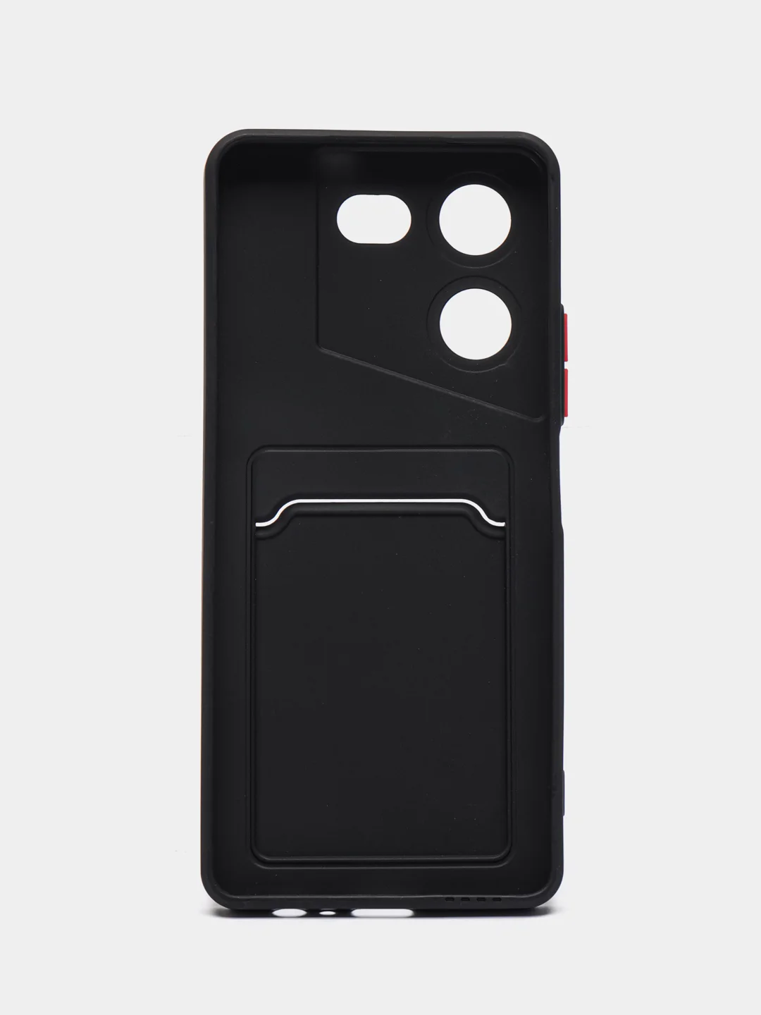 Оранжевый силиконовый чехол для Tecno Pova 5 4G, c отсеком для карт