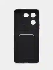 Оранжевый силиконовый чехол для Tecno Pova 5 4G, c отсеком для карт