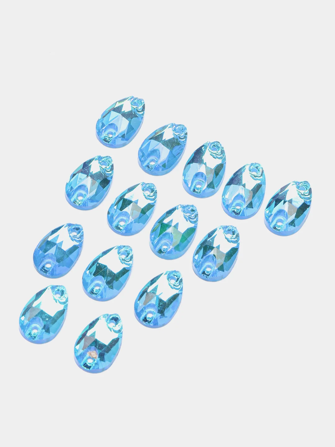Лазурный неоновые стразы Капля Pellosa