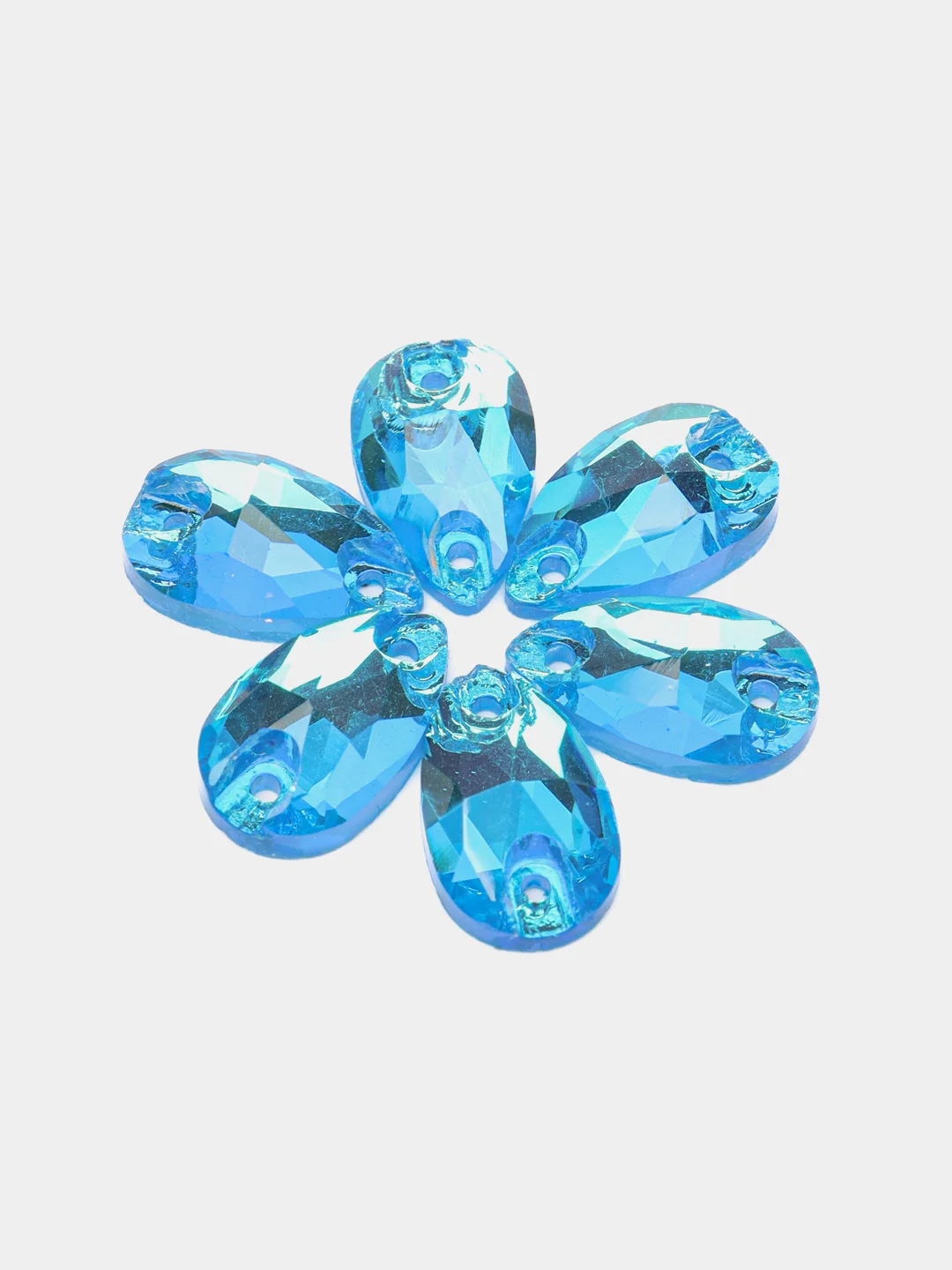 Лазурный неоновые стразы Капля Pellosa