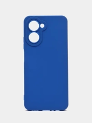 Чехол силиконовый на Realme C 33 (Реалми С 33) матовый с дополнительной защитой камеры