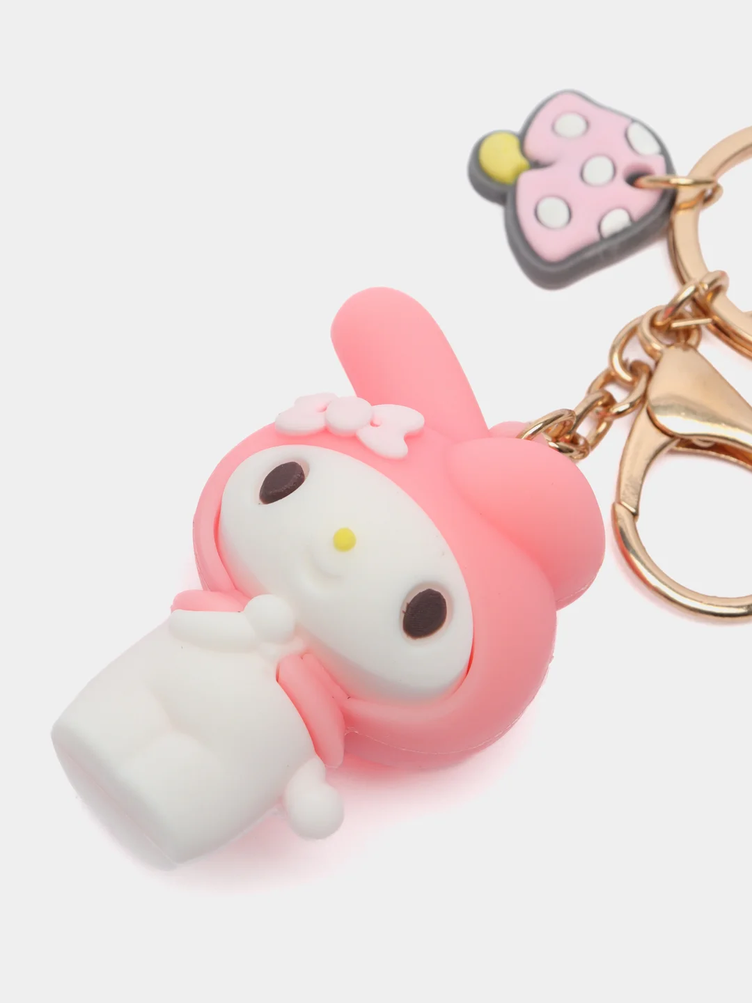 Белый брелок My Melody, Kuromi, Sinnamoroll, Hello Kitty