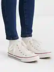 Белый кеды женские, высокие