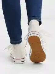 Белый кеды женские, высокие