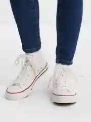 Белый кеды женские, высокие