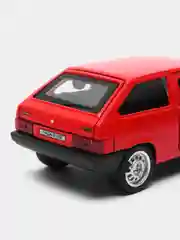 Вишнёвый машина LADA-2108 Спутник 12 см Технопарк, металлическая, открываются двери и багажник