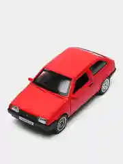 Красный машина LADA-2108 Спутник 12 см Технопарк, металлическая, открываются двери и багажник