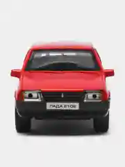 Вишнёвый машина LADA-2108 Спутник 12 см Технопарк, металлическая, открываются двери и багажник