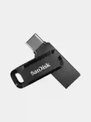 Черный флешка SanDisk ULTRA USB 3.1, Type-C, карта памяти, поворотная, 4 размера