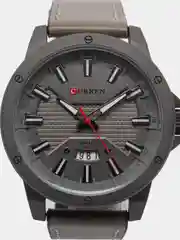 Коричневый мужские наручные часы Curren 8376 с хронографом в подарочной упаковке
