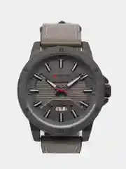 Серый мужские наручные часы Curren 8376 с хронографом в подарочной упаковке