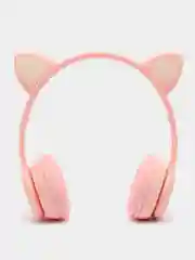 Розовый накладные Bluetooth-наушники More choice HW24kids, беспроводные наушники 200 мАч