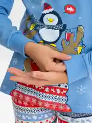 Бирюзовый пижама для девочки и мальчика/новогодняя пижама/пижама детская