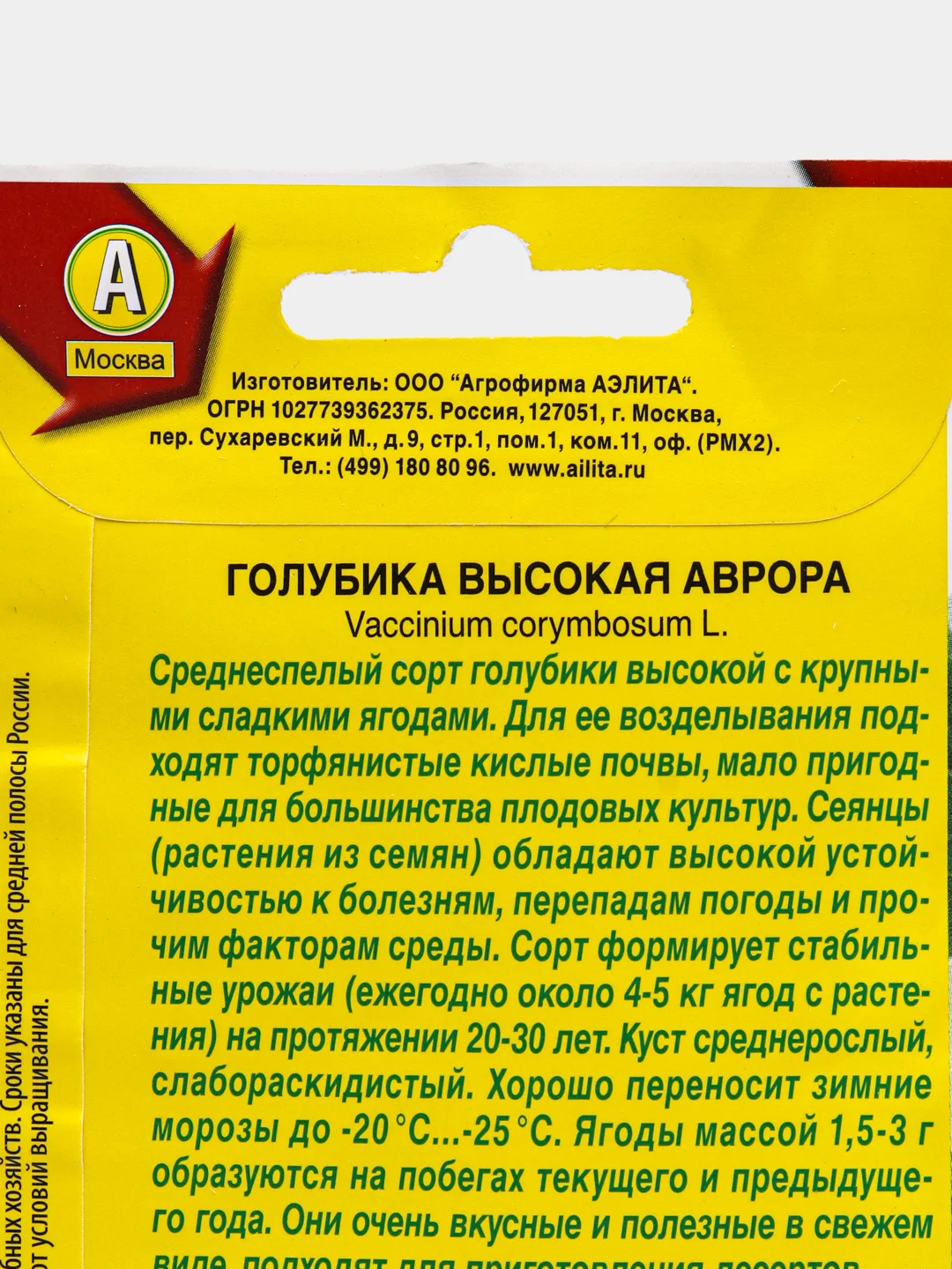 Голубика Аврора (семена)