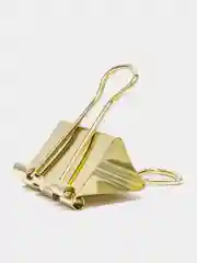 Зажимы для бумаг BRAUBERG EXTRA, КОМПЛЕКТ 12 шт, 32 мм, на 140 л, золотистые, европодвес