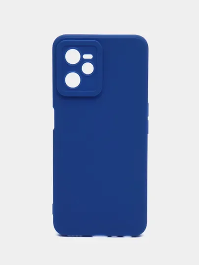 Прозрачный чехол силиконовый Realme C35 (Реалми С35) с защитой камеры, матовый