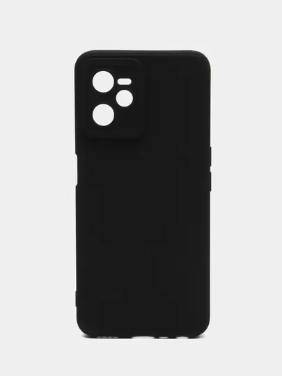 Прозрачный чехол силиконовый Realme C35 (Реалми С35) с защитой камеры, матовый