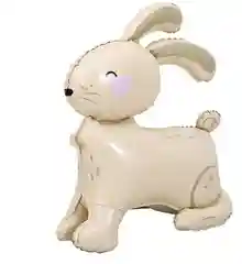 Шар Кролик, Заяц, Зайчик, стоячий, 4D, фольгированный