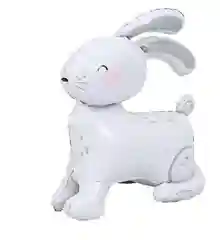Шар Кролик, Заяц, Зайчик, стоячий, 4D, фольгированный