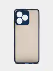 Синий чехол для Realme С51, C53/ Реалми С51, С53 / Realme Note 50, пластиковый, матовый