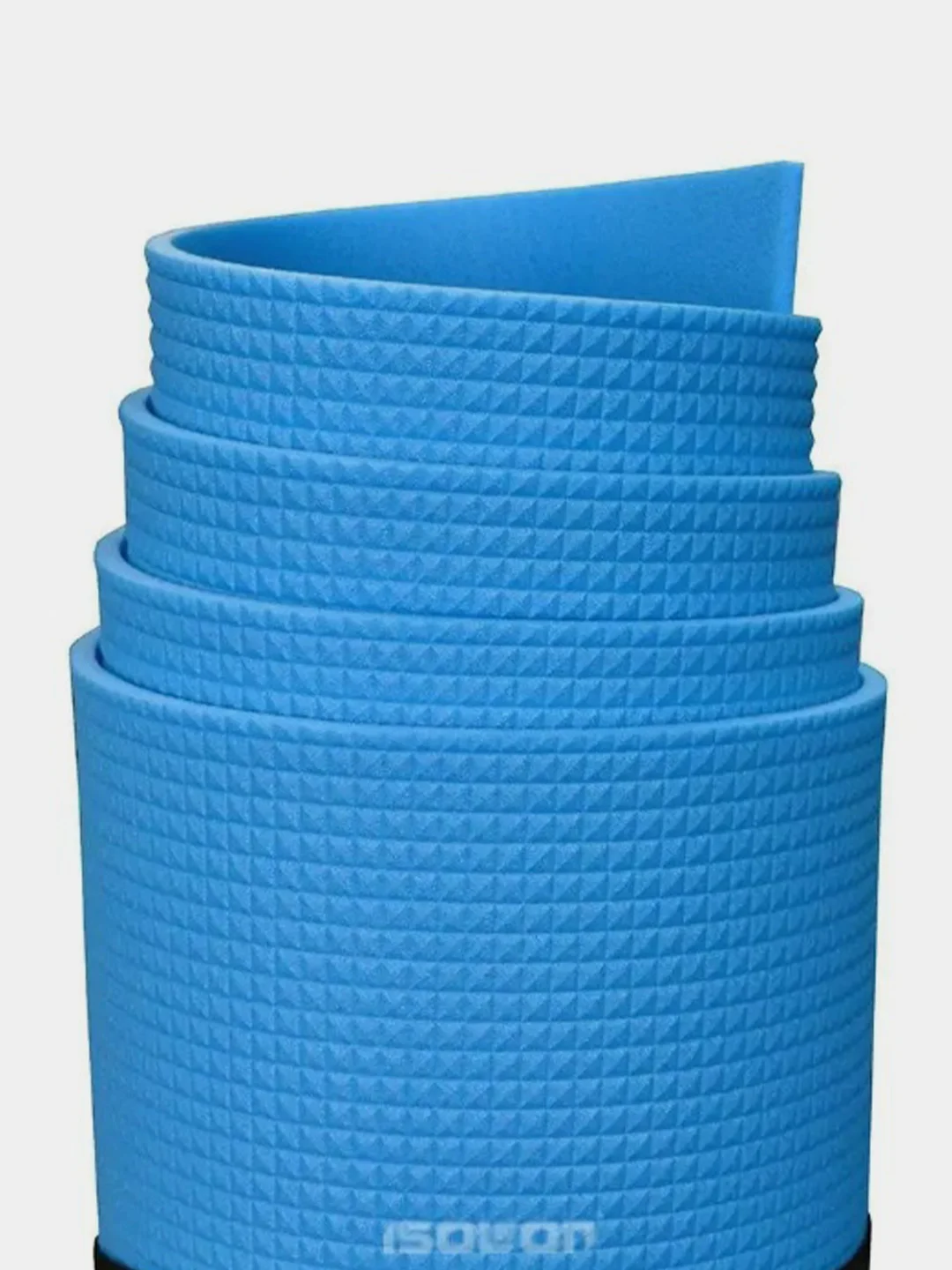 Красный спортивный коврик для фитнеса и йоги Isolon Yoga Lotos 180х60см 5 мм