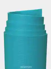 Бирюзовый спортивный коврик для фитнеса и йоги Isolon Yoga Lotos 180х60см 5 мм