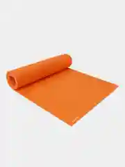 Оранжевый коврик для фитнеса, отдыха, путешествий ISOLON Optima Light 8, 180х60 см, 8 мм